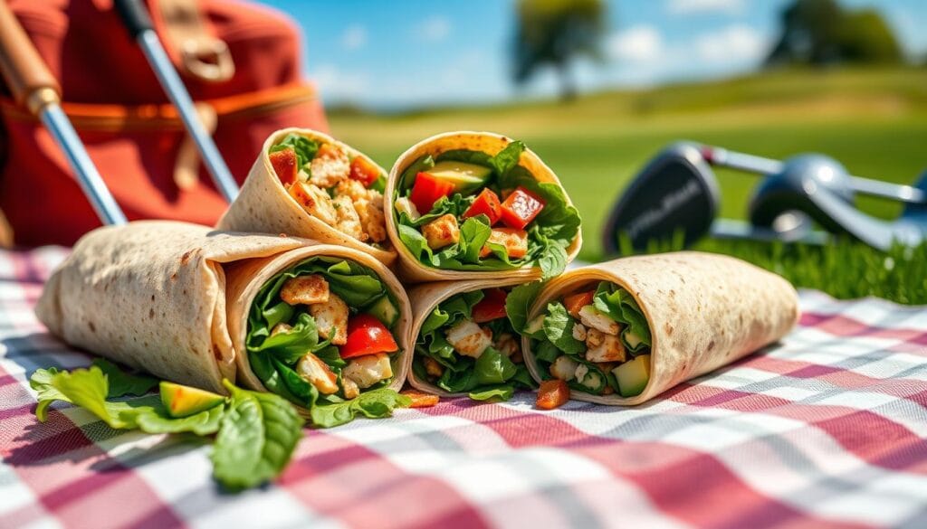 Protein-packed wraps for golfers