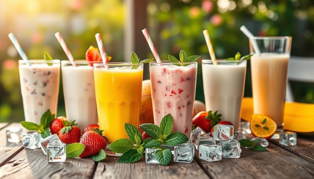 Refreshing Cold Dairy Beverages