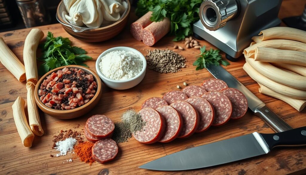 deer sausage ingredients