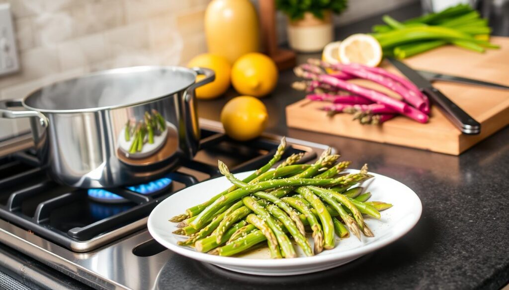 how to cook frozen asparagus